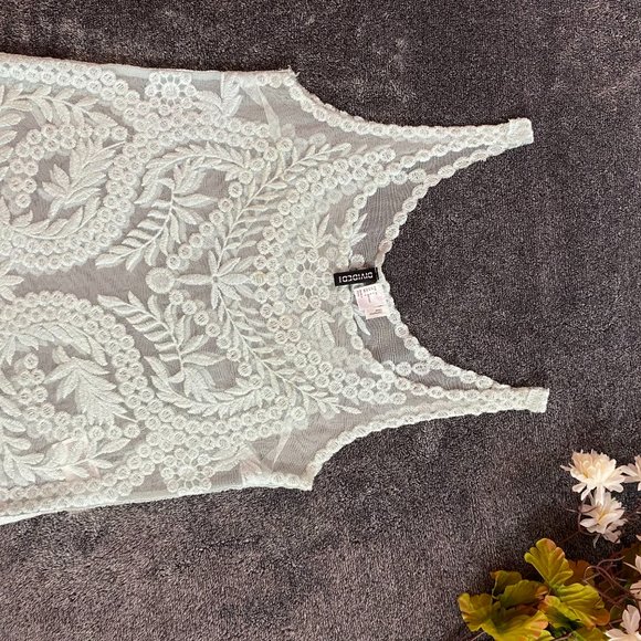 Beautiful Netted Tank Top, Medium, Light blue - Picture 2 of 5